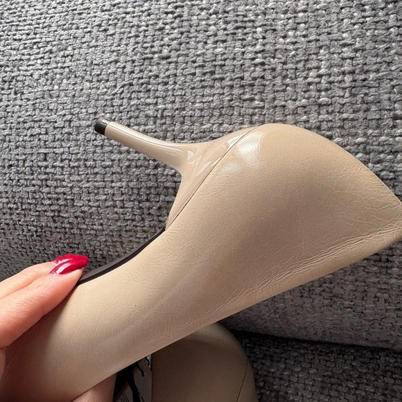 BRAND NEW ZARA LEATHER HEELS 38 with tag on (no box )! - Picture 10 of 12